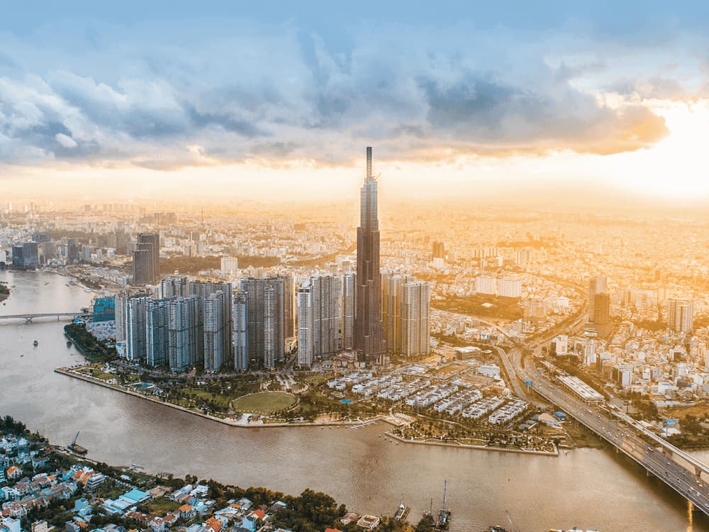 Toà tháp The Landmark 81 của chủ đầu tư Vingroup đã trở thành toà nhà cao nhất Việt Nam tính đến năm 2023